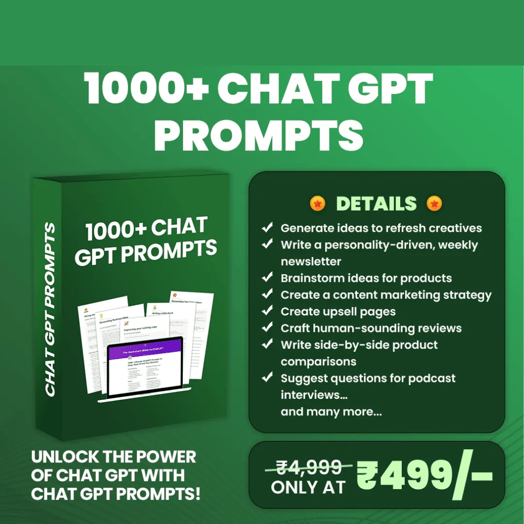 1000+ ChatGPT Prompts